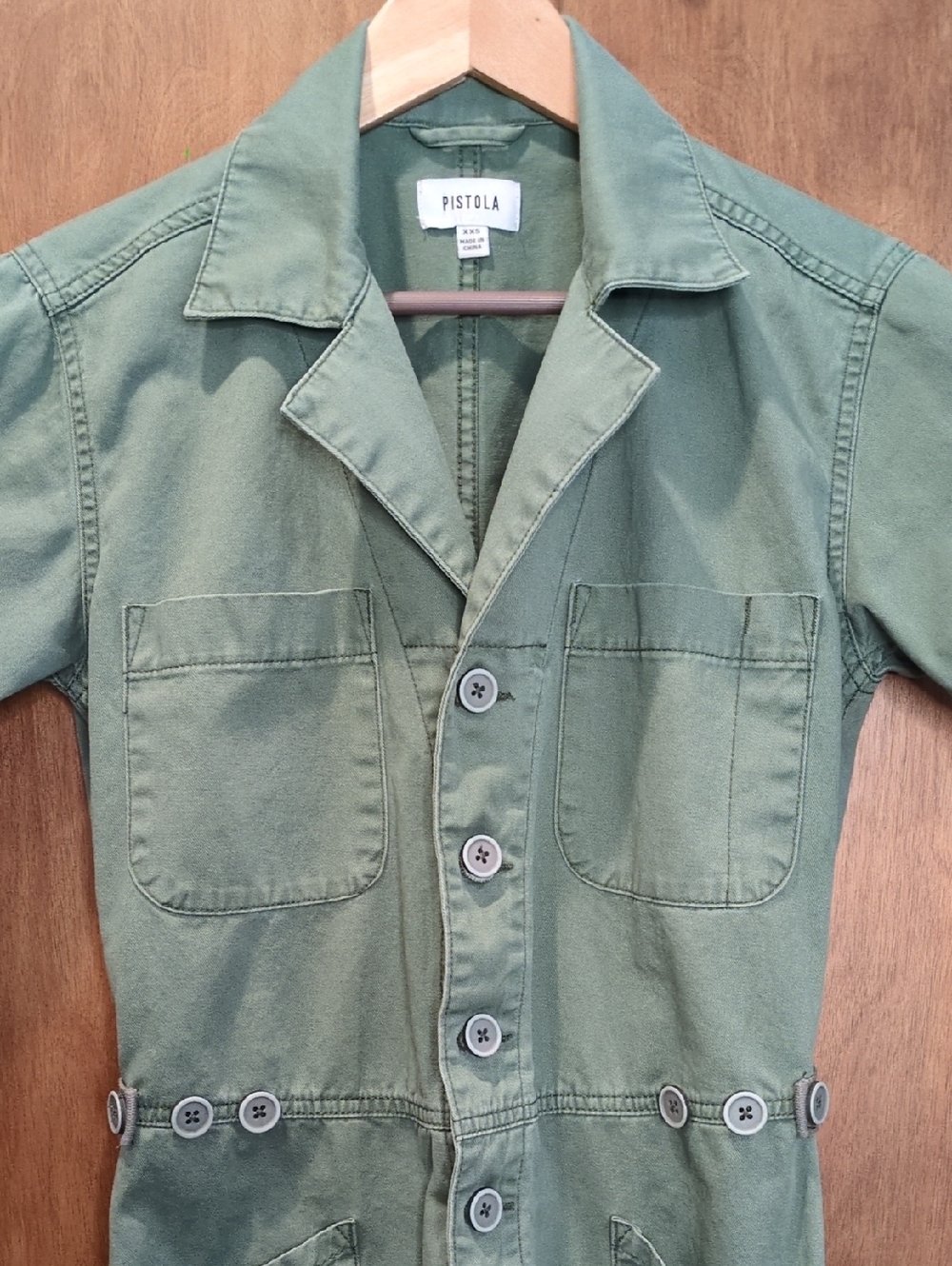Pistola Grover Short Sleeve Field Jumpsuit Size XXS for Anthropologie - Picture 5 of 16